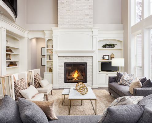 Luxurious Living Room in new home